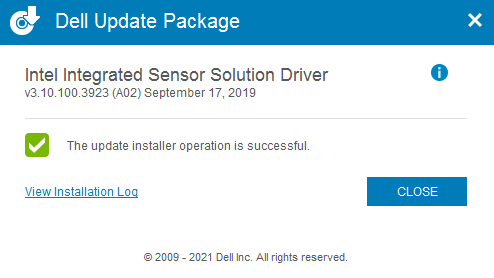 H11Y8 informa de instalación correcta.
